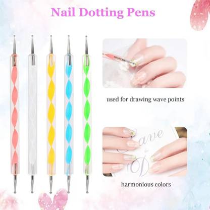 Libline Nail Wax Stick Twist Sticks Manicure Care Tool for Home Manicure