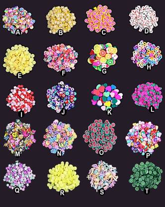 Vintager Resin Art Sequance Polemer Set Of 20 Epoxy Resin DIY Craft,Nail Art