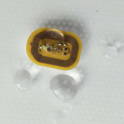 Calandis 2Pcs NFC Chip Nail Art Sticker Tips Light Scintillation Decal White Light