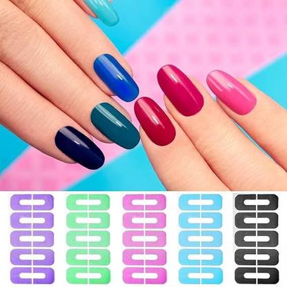 SYATIR Nail Polish Protector for Fingers U-Shape Tape Polish Guards