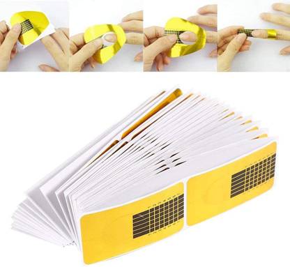 D.B.Z. Acrylic Nail Forms,Gold Horseshoe Nail Extension Forms,Nail Tips Guide
