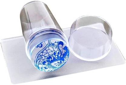 angelie Soft Silicone Jelly Nail Stamper Tool Nail Art Stamper Kit for French Nail