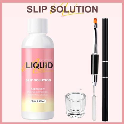 Proroop Nail Extension Gel Solution, Quick Poly Gel Slip Solution