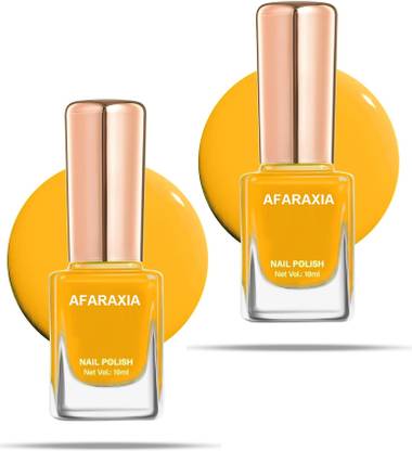 AFARAXIA New Smooth or Perfect Finish Quick-dry Formulated nail Polish  (YELLOW)