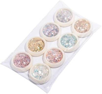 banira Glitter Magic Color Changing Laser Thin Sequins Mixed Mirror Hexagon Shape