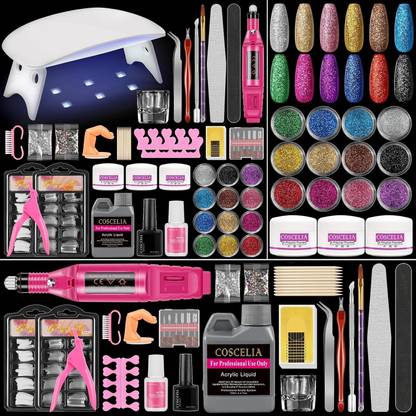 PARAMZA 24 IN 1 Acrylic Nail Kit,Monomer Liquid Set ,Nail Extension Tools Starter Kit