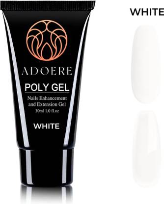 Adoere Professional PolyGel Clear Fast Building Nail Enhancement & Extension Gel Polish