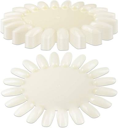 HIKIN SUPERMARKET 10 Palettes 20 Nail Tips Display Board for Nail Art Design Pattern Practice