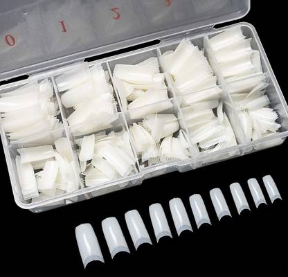 KISANPATEL 500Pcs Natural False Nails Tip