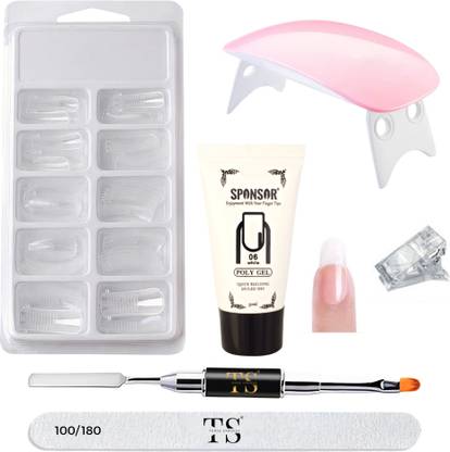 Coscelia Poly Nail Extension Gel Kit for Builder Gel UV Nail Art Kit, Nail Extension Set