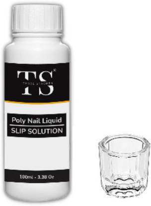 THR3E STROKES Slip Solution for Poly Nail Gel 100ml & Glass Dap N Dish Nail Crystal Bowl