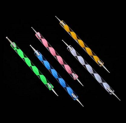 Miss Hot 5pcs 2 Way Dotting Pen Tool Nail Art Tip Dot Paint