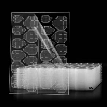Morbee 8 Sheets Nail Glue Sticker for Press On Nails Stick Extension A5