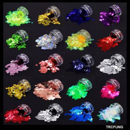 Vintager Resin Art Sequance Fung Set Of 20 Colors For Epoxy Resin DIY Craft,Nail Art