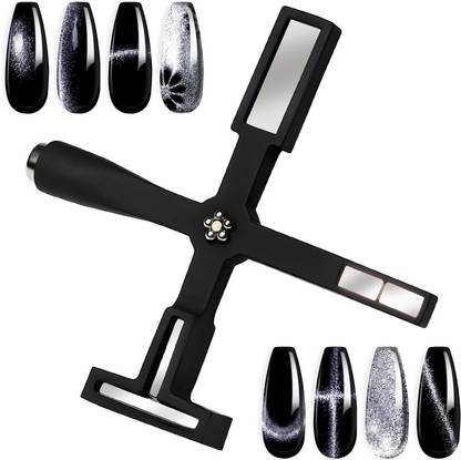 Adoere 5 in 1 Cat Eye Magnet for Gel Nail Polish Magnetic Nail Tool 3D Cateye Nail Gel