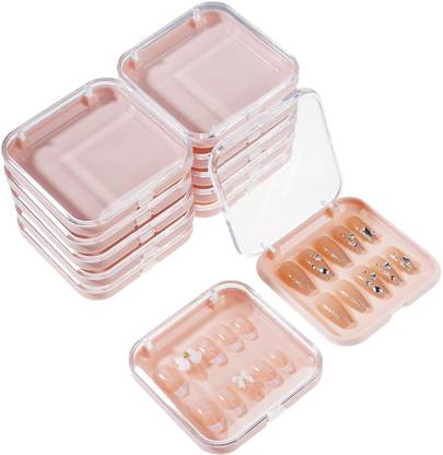 MOLLY MINX 6 PCS Press on Nail Storage Box Nails Display Storage Container Transparent