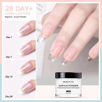 NAILWIND Acrylic Powder Set,Acrylic Nail Powder for Nails Extension,Nail Art White 1 PCS