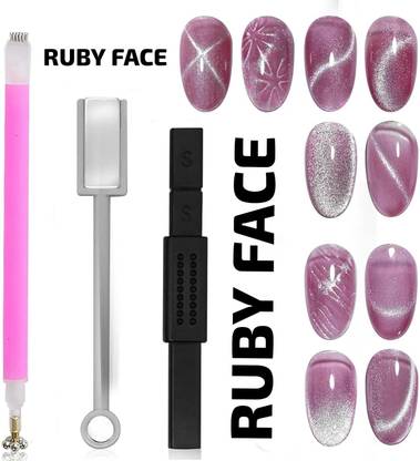 RUBY FACE 3D 9D Nail Magnetic Pens Sticks Cat Eye Nail Art Magnet Tool Set 3Pcs