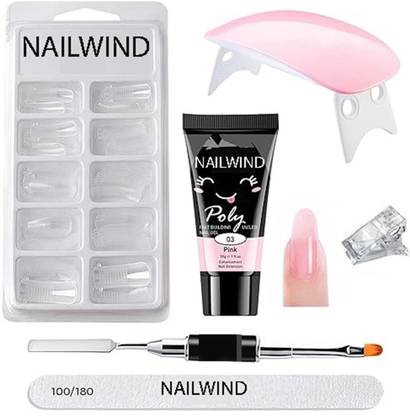 NAILWIND Poly Nail Extension Gel Kit for Builder Gel UV Nail Art Kit Nail Extension Set