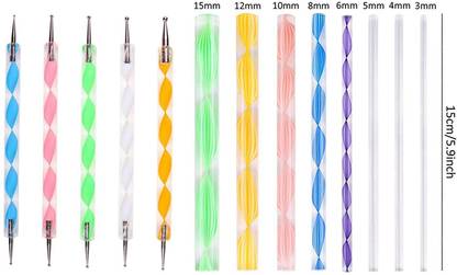 KRISHNA 13 Pcs Set of Mandala Rock Dotting Tools Nail Art Painting Tools Set