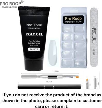 Proroop Poly Nail Extension Gel Kit Builder Gel UV Nail Art Kit Nail Extension Set
