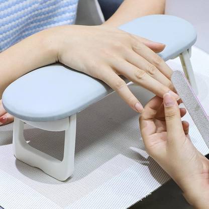 RUBY FACE Nail Arm Rest Foldable Manicure Hand Rests Cushion Tool, Soft Sponge Hand Rest,