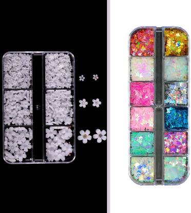 Puedo 6-Grid Flower & Beads + Multicolor butterfly grid
