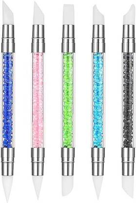 banira Dual Nail Tools Nail Art Sculpture Pen,SiliconeNail Art Tools for Home Salon