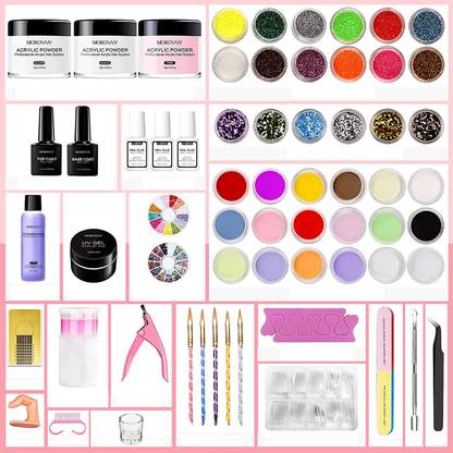 Morovan Acrylic Nail System Kit MJ95 Acrylic Powder with Professional Liquid