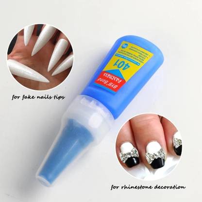 RUBY FACE Nail Super Glue Stronger 20G Bottle 401 Rapid Fix Adhesive to Dry Nails Quickly