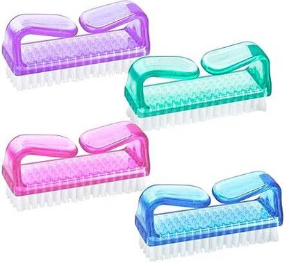 joyus 2 Pcs Handle Grip Nail Brush Fingernail Cleaner