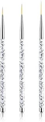 Gleevia Nail Art Liner Brush, for Nail Art, Details, Blending, Elongated Lines 3in1
