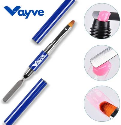 Vayve Polygel Brush and Picker Dual-Ended Design Gel Nail Brush Polygel Slice Tool