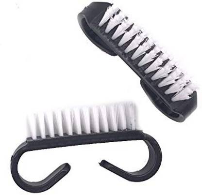 BM RETAIL 2 Pcs Washing Nail Brushes Soft Dust Removal Nail Art Plastic Cleaning Brush