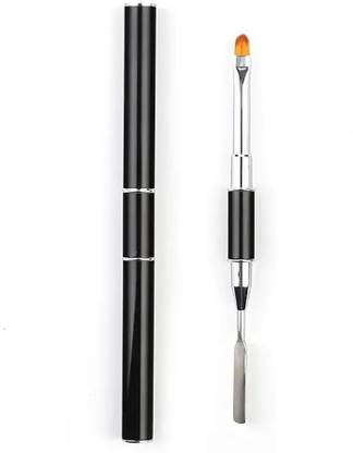 banira Poly Gel Brush & Picker Dual ended, Stainless Steel Gel Nail Brush Tool