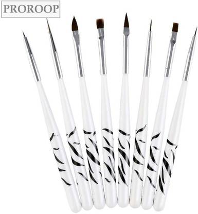 PARAMZA Nails Design Brush Kit for Detailing, Striping,8 Pieces nail art pen brush set