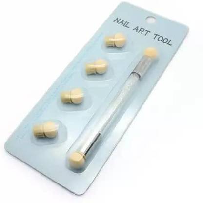 she pro Best Dual Head Nail Art Sponge Tool Brush Picking Dotting Gradient Ombre Tool