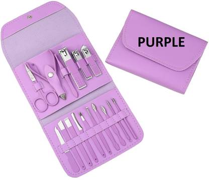 REVATAKG 16 Pcs Stainless Steel Manicure Pedicure Set Nail Clipper Cuticle Cleaning