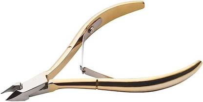 SHEPRO Cuticle Cutter Clipper, Manicure Pedicure Tool Nail Art Cuticle Nipper (Gold)