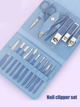 Dwiza Enterprise 16 in 1 Professional Manicure & Pedicure Set Nail Scissor Grooming Kit for Women