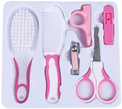 Spatlus 5 in 1 Grooming Manicure Pedicure Essential Grooming Nail Clipper Comb Brush Kit