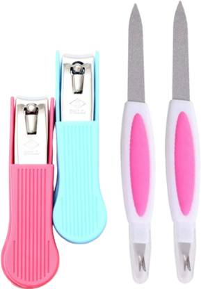 BRM TRADERS 2 Nail Cutter & 2 Nail Filers