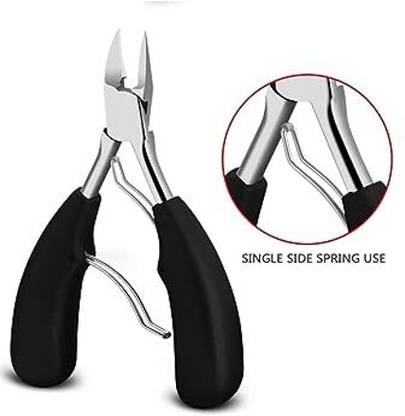 Bagflix Toe Nail Clipper for Ingrown or Thick Toenails,Long Handle and Soft Grip