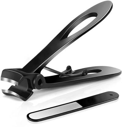 ORTIZA Thick Nail Clipper with Nail File, Toenail Clipper Stainless Steel Nail Cutter