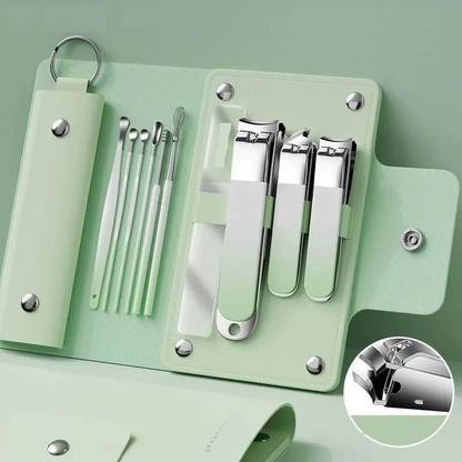 YOMITH Stainless Steel Nail Clipper Kit, Manicure Pedicure Tool Kit and Earpick Set
