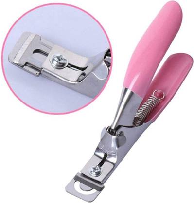 Satguru Nail Clippers,Pink Nail Clipper Manicure Tool Acrylic Gel False Nail Clipper