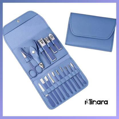 MINARA 16 In 1 Manicure, Pedicure & Grooming Kit Blue