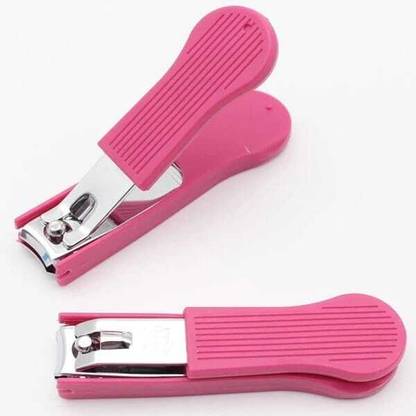 SHARPP Solid Pink Sharp & Sturdy Stainless Steel Nail Cutter and Nail Clipper
