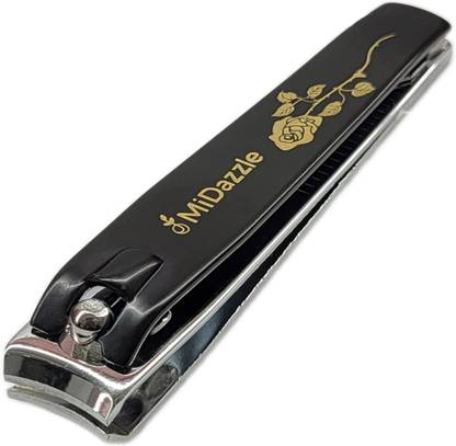 Midazzle Large Nail Clipper/Cutter (Black)-(Pack of 1)