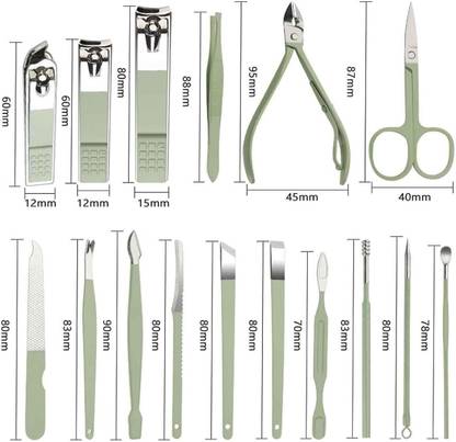 Kezona Manicure Set Nail Clippers Tools 16Pcs Ear Spoon Nail Cutters Kit